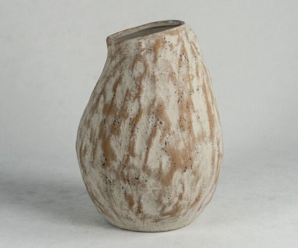 Unique Beige Ceramic Vase (1)