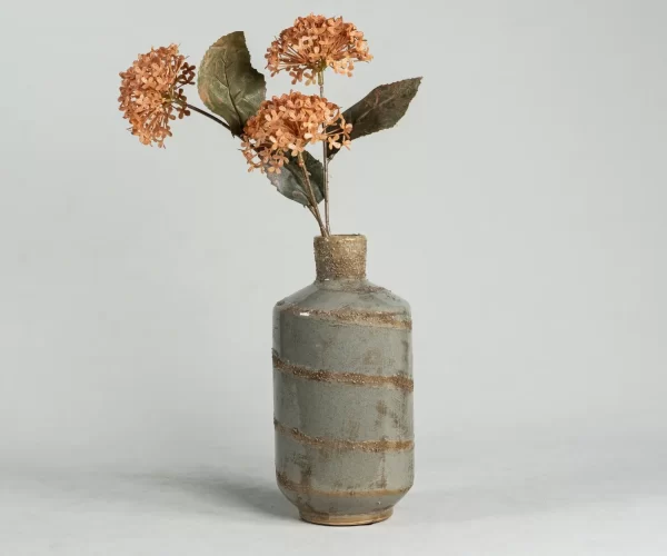 Wholesale narrow mouth ceramic textured vase (2)