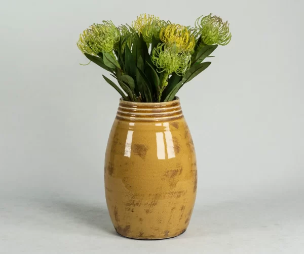 Wholesale Yellow Vintage Ceramic Bud Vase (2)