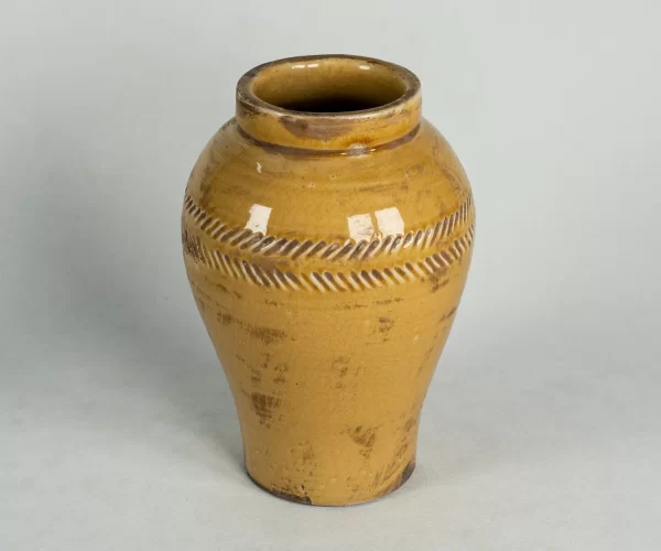 Wholesale Yellow Vintage Ceramic Vase (2)